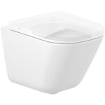 Roca - mug mural compact sans rebord avec fixations dissimul�es the gap forma : carr�