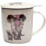 Mug en porcelaine avec infuseur mtal lphants