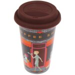 Mug thermique en ceramique coffee shop a double paroi de 300 ml delonghi