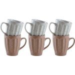 Mug vintage en grs 340 ml terrazzo (lot de 6)