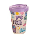 Mug de voyage ecologique en bambou next gen game over Mug de voyage ecologique en bambou next gen game over