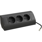 Bernstein - mulltiprise 3 prises noire pour coins, installation int�rieure armoire de toilettes et meubles ...