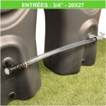Kit d'extension souple pour r�cup�rateurs d'eau de pluie (filetage 3 / 4  - 20x27)