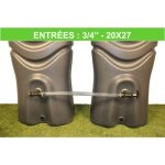 Kit de raccordement souple pour r�cup�rateurs d'eau de pluie (filetage 3 / 4'' - 20x27)