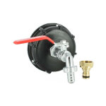 Raccord cuve s100x8 - robinet laiton chrom 15 mm + nez 20x27