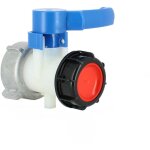 Multicuves ? vanne papillon 2 pouces pour cuve de r�cup�ration d'eau ? filetage s75x6 et sortie s60x6 ...