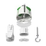 Schneider multifix air point de centre dcl affleurant d67 p50 + douille e27 + fiche - imt35021