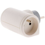 Multiprise biplite 16a rotative 180 - blanc - zenitech