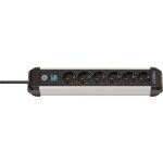 Multiprise alu - line - 6 prises - en aluminium de qualit� sup�rieure - multiprise avec interrupteur ...