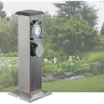 Le poisson qui jardine - multiprise borne inox 2 prises Électriques et minuterie pour jardin et extérieur ... Le poisson qui jardine - multiprise borne inox 2 prises Électriques et minuterie pour jardin et extérieur ...