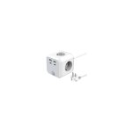 Multiprise cube avec 4prises et 3 ports usb, tour multiprises 1. 8m convient  la maison et au bureau, ...