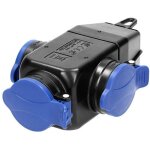 Multiprise �tanche r�sistante aux chocs ip44 3 prises 2p + t 16a 230v ca orno