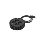 Multiprise industrielle pvc fanton round, 4 prises bypass schuko, cble 2 m. + interrupteur de surcharge ...