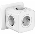 Multiprise murale cube 5 en 1 avec protection contre les surcharges&parasurtenseurs, multiprise cube ...