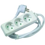 Multiprise x3 blanc 1. 5m profile 533111030