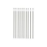 Lot de 10 tuteurs acier plastifi� 90cm