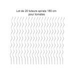 Multitanks - lot de 20 tuteurs spirale 180cm pour plants de tomates en acier galvanisé Multitanks - lot de 20 tuteurs spirale 180cm pour plants de tomates en acier galvanisé