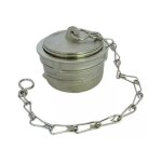 Bouchon sym�trique guillemin, pompier, avec verrou et chainette en inox dn 32