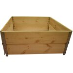 Multitanks - carr potager en bois naturel 1000x1000mm hauteur 390mm