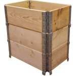 Multitanks - carr potager en bois naturel 600x400mm hauteur 585mm