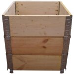 Multitanks - carré potager en bois naturel 600x600mm hauteur 585mm Multitanks - carré potager en bois naturel 600x600mm hauteur 585mm
