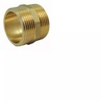 Mamelon �gal m�le / m�le en laiton 1 / 4''