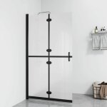 Vidaxl - mur de douche pliant avec des diffrentes tailles en verre totalement hach lgant taille : ...