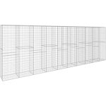 Mur en gabion avec couvercle acier galvanis� 600 x 50 x 200 cm vidaxl