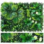 Mur v�g�tal artificiel 40x60 cm ? lot de 4 panneaux pour d�coration de maison, jardin, caf�, bureau et ...