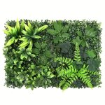 Mur v�g�tal artificiel 40x60 cm ? panneaux muraux embo�tables, pour int�rieur et ext�rieur, id�al pour ...