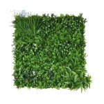 Mur v�g�tal artificiel brise - vue verdissement balcon cl�ture de jardin, avec treillis, feuilles de ...
