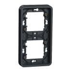 Schneider electric - cadre encastr mureva styl schneider 2 postes - vertical - gris mur34151