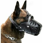 Muselires pour animaux de compagnie, cuir fait , chiens taille moyenne et grande, berger allemand doberman, ...