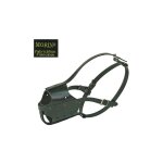 Muselire type  police  en cuir noir, pour chien dsignation : muselire type  police  - cuir noir taille ...