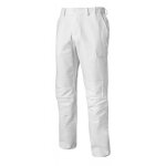 Pantalon de travail new pilote � poches genouill�res blanc t56 / 58 muzelle dulac newpilopnpgbla t5