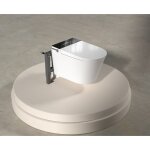 Mze - g830e - toilettes murales intelligentes, toilettes intelligentes allong�es en une pi�ce avec bidet ...