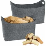 2 pièces sacs en feutre pour bois de cheminée pliable grand panier pour bois de cheminée shopper 55x30x40cm ... 2 pièces sacs en feutre pour bois de cheminée pliable grand panier pour bois de cheminée shopper 55x30x40cm ...
