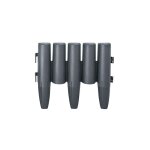Naizy - bordures de pelouse lot de 10 en plastique avec aspect bois anthracite (l x h) 28 x 24 cm - total ...
