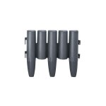 Naizy - bordures de pelouse anthracite aspect bois avec en plastique (l x h) 28 x 24 cm - total 22. 4m ...