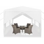 Gazebo tonnelle pliante 3x6m tente pliante stable etanche avec 4 panneaux lat�raux & fen�tres & clous ...