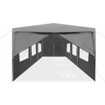 Gazebo tonnelle pliante 3x9m tente pliante stable etanche avec 4 panneaux lat�raux & fen�tres & clous ...