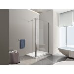 Nala paroi de douche walk - in avec porte pivotante garde - boue h 200 - 90 walkin x porte 30 (tot 120, ...