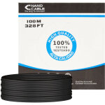 Nano cable - bobine 100m cat. 5e utp rigide outdoor waterproof rj45 awg24