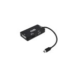 Nanocable - convertisseur minidisplayport vers vga / dvi / hdmi - 3 en 1 - 15cm - noir