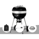 Barbecue � charbon charcoal kettle pro 57 cm + housse de protection + r�tissoire + lot de 2 paniers � ...
