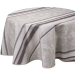 Nappe anti - taches arabesque - ovale 150 x 240 cm