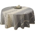 Le linge de jules - nappe anti - taches astrid ecru - ronde 160 cm