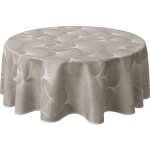Le linge de jules - nappe anti - taches biloba ficelle - ronde 160 cm Le linge de jules - nappe anti - taches biloba ficelle - ronde 160 cm
