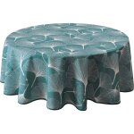 Nappe anti - taches biloba vert - ronde 160 cm