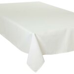 Nappe anti taches rectangulaire 150 x 300 cm - blanc ivoire - livraison gratuite